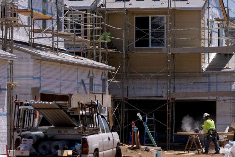 US-amerikanische HomeBuilding-Tropfen, Bauunterlog-Rutschen, um von Reuters zu verschlimmern